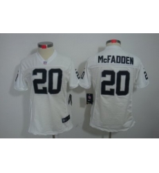 Womens Nike Oakland Raiders 20 McFADDEN White(Women Limited Jerseys) Womens Nike Oakland Raiders 20 McFADDEN White(Women Limited Jerseys)