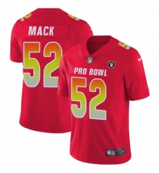 Womens Nike Oakland Raiders 52 Khalil Mack Limited Red 2018 Pro Bowl NFL Jersey Womens Nike Oakland Raiders 52 Khalil Mack Limited Red 2018 Pro Bowl NFL Jersey