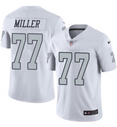 Nike Raiders #77 Kolton Miller White Youth Stitched NFL Limited Rush Jersey Nike Raiders #77 Kolton Miller White Youth Stitched NFL Limited Rush Jersey