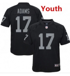 Youth Las Vegas Raiders 17 Davante Adams Black Vapor Limited Stitched Jersey Youth Las Vegas Raiders 17 Davante Adams Black Vapor Limited Stitched Jersey