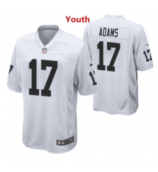 Youth Las Vegas Raiders 17 Davante Adams White Vapor Limited Stitched Jersey Youth Las Vegas Raiders 17 Davante Adams White Vapor Limited Stitched Jersey