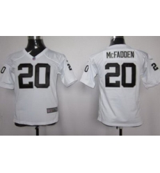 Youth Nike Oakland Raiders #20 Darren McFadden White Nike NFL Jerseys Youth Nike Oakland Raiders #20 Darren McFadden White Nike NFL Jerseys