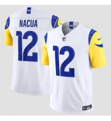 Men Los Angeles Rams 12 Puka Nacua White 2026 F U S E Vapor Limited Stitched Football Jersey Men Los Angeles Rams 12 Puka Nacua White 2026 F U S E Vapor Limited Stitched Football Jersey