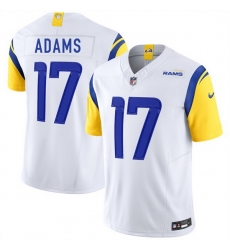 Men Los Angeles Rams 17 Davante Adams White 2024 F U S E  Vapor Untouchable Stitched Football Jersey