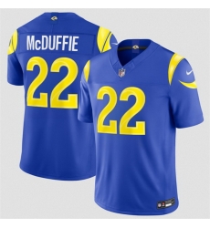 Men Los Angeles Rams 22 Trent McDuffie Royal 2026 F U S E Vapor Limited Stitched Football Jersey Men Los Angeles Rams 22 Trent McDuffie Royal 2026 F U S E Vapor Limited Stitched Football Jersey