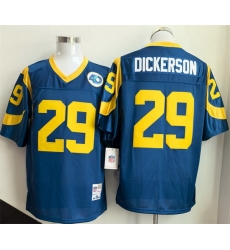 Men Los Angeles Rams 29 Eric Dickerson Royal Throwback Stitched Football Jersey