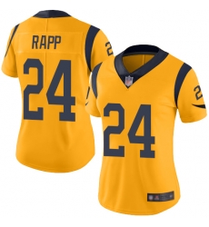 Rams 24 Taylor Rapp Gold Women Stitched Football Limited Rush Jersey Rams 24 Taylor Rapp Gold Women Stitched Football Limited Rush Jersey