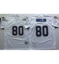 Chargers 80 Kellen Winslow White Throwback Jersey Chargers 80 Kellen Winslow White Throwback Jersey