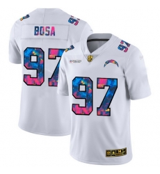 Los Angeles Chargers 97 Joey Bosa Men White Nike Multi Color 2020 NFL Crucial Catch Limited NFL Jersey Los Angeles Chargers 97 Joey Bosa Men White Nike Multi Color 2020 NFL Crucial Catch Limited NFL Jersey