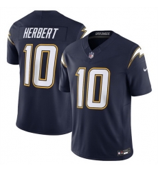 Men Los Angeles Chargers 10 Justin Herbert Navy 2025 F U S E  Alternate Vapor Limited Stitched Football Jersey