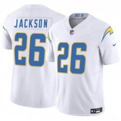Men Los Angeles Chargers 26 Donte Jackson White 2024 F U S E Vapor Limited Stitched Football Jersey