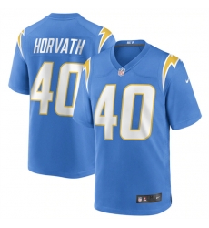 Men Los Angeles Chargers 40 Zander Horvath 2022 Blue Stitched Football Game Jersey Men Los Angeles Chargers 40 Zander Horvath 2022 Blue Stitched Football Game Jersey