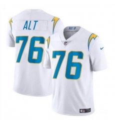 Men Los Angeles Chargers 76 Joe Alt White 2024 Draft Vapor Limited Stitched Football Jersey Men Los Angeles Chargers 76 Joe Alt White 2024 Draft Vapor Limited Stitched Football Jersey