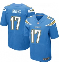Men Nike Los Angeles Chargers 17 Philip Rivers New Elite Electric Blue Alternate NFL Jersey Men Nike Los Angeles Chargers 17 Philip Rivers New Elite Electric Blue Alternate NFL Jersey