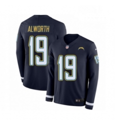 Men Nike Los Angeles Chargers 19 Lance Alworth Limited Navy Blue Therma Long Sleeve NFL Jersey Men Nike Los Angeles Chargers 19 Lance Alworth Limited Navy Blue Therma Long Sleeve NFL Jersey