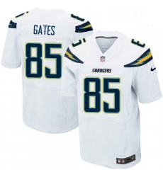 Men Nike Los Angeles Chargers 85 Antonio Gates Elite White NFL Jersey Men Nike Los Angeles Chargers 85 Antonio Gates Elite White NFL Jersey