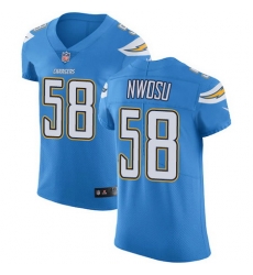 Nike Chargers #58 Uchenna Nwosu Electric Blue Alternate Mens Stitched NFL Vapor Untouchable Elite Jersey Nike Chargers #58 Uchenna Nwosu Electric Blue Alternate Mens Stitched NFL Vapor Untouchable Elite Jersey