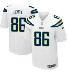 Nike Chargers #86 Hunter Henry White Mens Stitched NFL New Elite Jersey Nike Chargers #86 Hunter Henry White Mens Stitched NFL New Elite Jersey