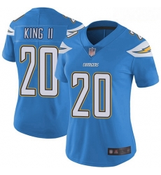 Chargers #20 Desmond King II Electric Blue Alternate Women Stitched Football Vapor Untouchable Limited Jersey Chargers #20 Desmond King II Electric Blue Alternate Women Stitched Football Vapor Untouchable Limited Jersey