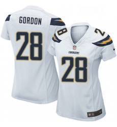Womens Nike Los Angeles Chargers 28 Melvin Gordon Game White NFL Jersey Womens Nike Los Angeles Chargers 28 Melvin Gordon Game White NFL Jersey