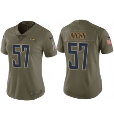 womens chargers jatavis brown olive 2017 salute to service jersey womens chargers jatavis brown olive 2017 salute to service jersey