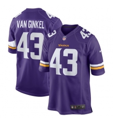 Men Minnesota Vikings 43 Andrew Van Ginkel Purple Team Vapor Limited Jersey