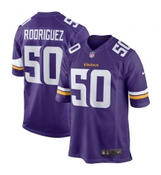 Men Minnesota Vikings 50 Levi Drake A0 Rodriguez Purple Vapor Untouchable Limited Stitched Jersey