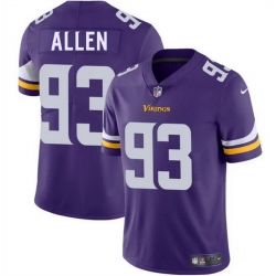 Men Minnesota Vikings 93 Jonathan Allen Purple 2025 Vapor Untouchable Limited Stitched Jersey