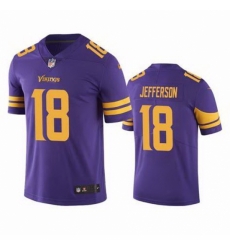 Men Minnesota Vikings Justin Jefferson #18 Rush Color Stitched NFL Jersey Men Minnesota Vikings Justin Jefferson #18 Rush Color Stitched NFL Jersey