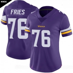 Women Minnesota Vikings  uFF0376 Will Fries Purple Limited Classic Vapor F U S E  Jersey