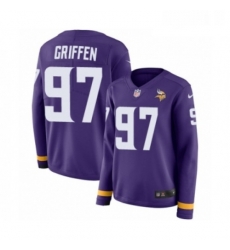 Womens Nike Minnesota Vikings 97 Everson Griffen Limited Purple Therma Long Sleeve NFL Jersey Womens Nike Minnesota Vikings 97 Everson Griffen Limited Purple Therma Long Sleeve NFL Jersey