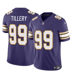 Youth Minnesota Vikings 99 Jerry Tillery Purple 2023 F U S E Throwback Vapor Untouchable Limited Stitched Jersey Youth Minnesota Vikings 99 Jerry Tillery Purple 2023 F U S E Throwback Vapor Untouchable Limited Stitched Jersey