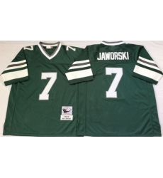 Eagles 7 Ron Jaworski Green Throwback Jersey Eagles 7 Ron Jaworski Green Throwback Jersey