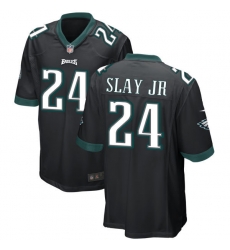 Men Nike Eagles 24 Darius Slay Jr Black Vapor Limited NFL Stitched Jersey
