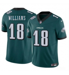 Men Philadelphia Eagles 18 Avery Williams Green 2024 New F U S E  Vapor Untouchable Limited Stitched Football Jersey