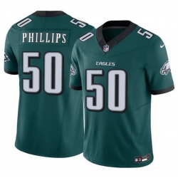 Men Philadelphia Eagles 50 Jaelan Phillips Green 2025 F U S E  Vapor Untouchable Limited Stitched Football Jersey