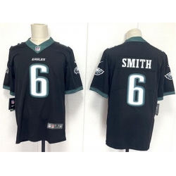 Men Philadelphia Eagles 6 DeVonta Smith Black 2024 New Vapor Untouchable Limited Stitched Football Jersey