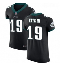 Mens Nike Philadelphia Eagles 19 Golden Tate III Black Vapor Untouchable Elite Player NFL Jerse