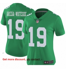 Eagles 19 JJ Arcega Whiteside Green Women Stitched Football Limited Rush Jersey Eagles 19 JJ Arcega Whiteside Green Women Stitched Football Limited Rush Jersey