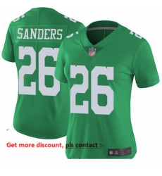 Eagles 26 Miles Sanders Green Women Stitched Football Limited Rush Jersey Eagles 26 Miles Sanders Green Women Stitched Football Limited Rush Jersey