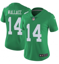 Nike Eagles #14 Mike Wallace Green Womens Stitched NFL Limited Rush Jersey Nike Eagles #14 Mike Wallace Green Womens Stitched NFL Limited Rush Jersey