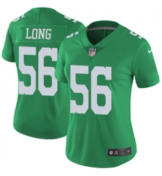 Nike Eagles #56 Chris Long Green Womens Stitched NFL Limited Rush Jersey Nike Eagles #56 Chris Long Green Womens Stitched NFL Limited Rush Jersey