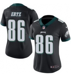 Nike Eagles #86 Zach Ertz Black Womens Stitched NFL Limited Rush Jersey Nike Eagles #86 Zach Ertz Black Womens Stitched NFL Limited Rush Jersey