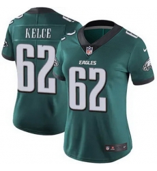 Women Philadelphia Eagles Jason Kelce #62 Green F U S E Stitched NFL Jersey Women Philadelphia Eagles Jason Kelce #62 Green F U S E Stitched NFL Jersey