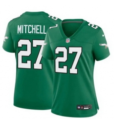 Women Philadelphia Eagles Quinyon Mitchell #27 Green Vapor Untouchable Stitched NFL Jersey Women Philadelphia Eagles Quinyon Mitchell #27 Green Vapor Untouchable Stitched NFL Jersey