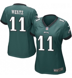 Womens Nike Philadelphia Eagles 11 Carson Wentz Game Midnight Green Team Color NFL Jersey Womens Nike Philadelphia Eagles 11 Carson Wentz Game Midnight Green Team Color NFL Jersey