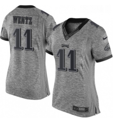 Womens Nike Philadelphia Eagles 11 Carson Wentz Limited Gray Gridiron NFL Jersey Womens Nike Philadelphia Eagles 11 Carson Wentz Limited Gray Gridiron NFL Jersey