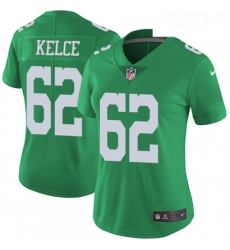 Womens Nike Philadelphia Eagles 62 Jason Kelce Limited Green Rush Vapor Untouchable NFL Jersey Womens Nike Philadelphia Eagles 62 Jason Kelce Limited Green Rush Vapor Untouchable NFL Jersey