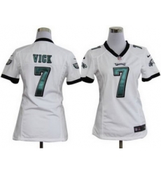 Women's Nike Philadelphia Eagles 7# Michael Vick White Nike NFL Jerseys Women's Nike Philadelphia Eagles 7# Michael Vick White Nike NFL Jerseys