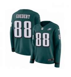 Womens Nike Philadelphia Eagles 88 Dallas Goedert Limited Green Therma Long Sleeve NFL Jersey Womens Nike Philadelphia Eagles 88 Dallas Goedert Limited Green Therma Long Sleeve NFL Jersey